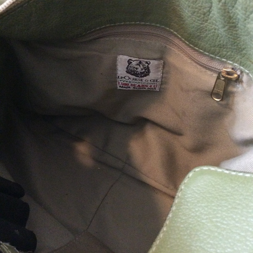 JP Ourse Open Trails Petite leather purse - Kiwi green - Picture 4 of 10